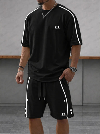 UA-Contrast-Knit Casual Sport Set