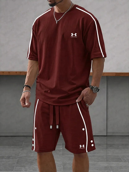 UA-Contrast-Knit Casual Sport Set