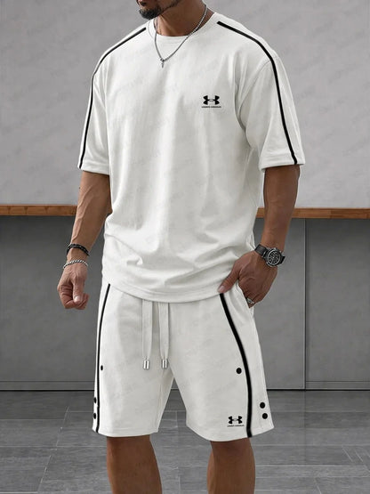 UA-Contrast-Knit Casual Sport Set
