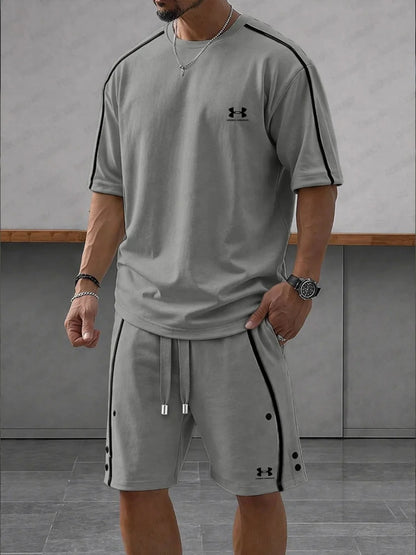 UA-Contrast-Knit Casual Sport Set