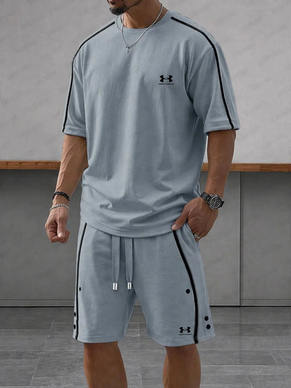UA-Contrast-Knit Casual Sport Set