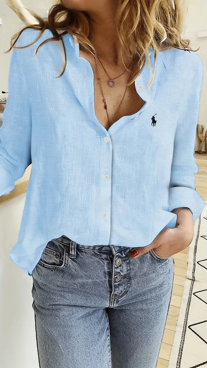 Classic Long-Sleeve Button-Down Shirt