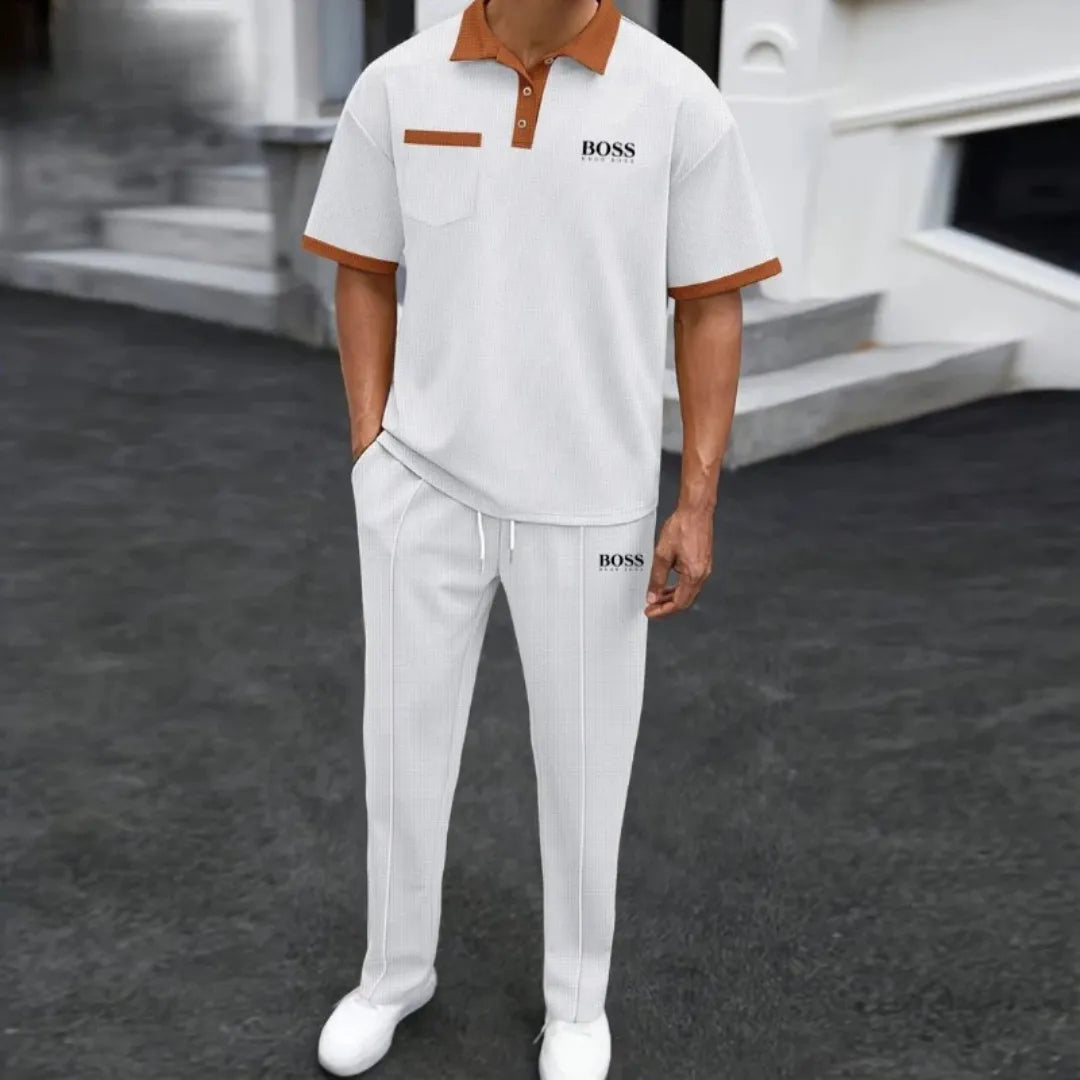 HB-Men's Elegant Casual 2-Piece Set