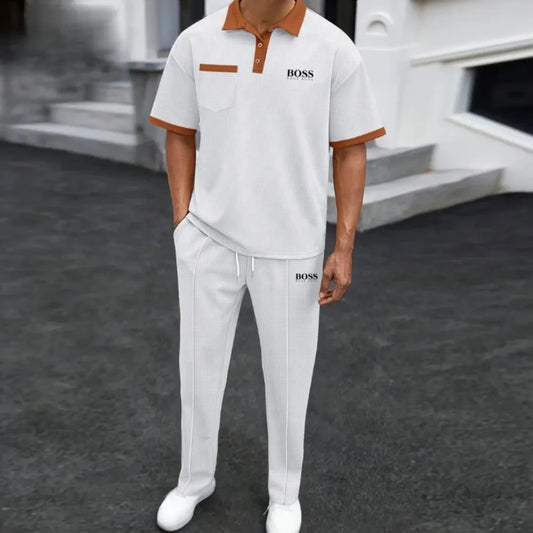 HB-Men's Elegant Casual 2-Piece Set