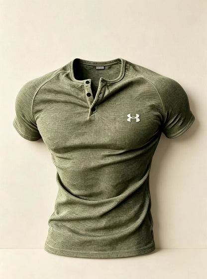 Guys’ Must-Have Henley Muscle Tee