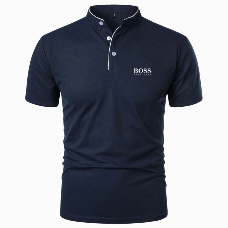 Premium Mandarin Collar Polo