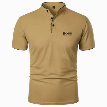 Premium Mandarin Collar Polo
