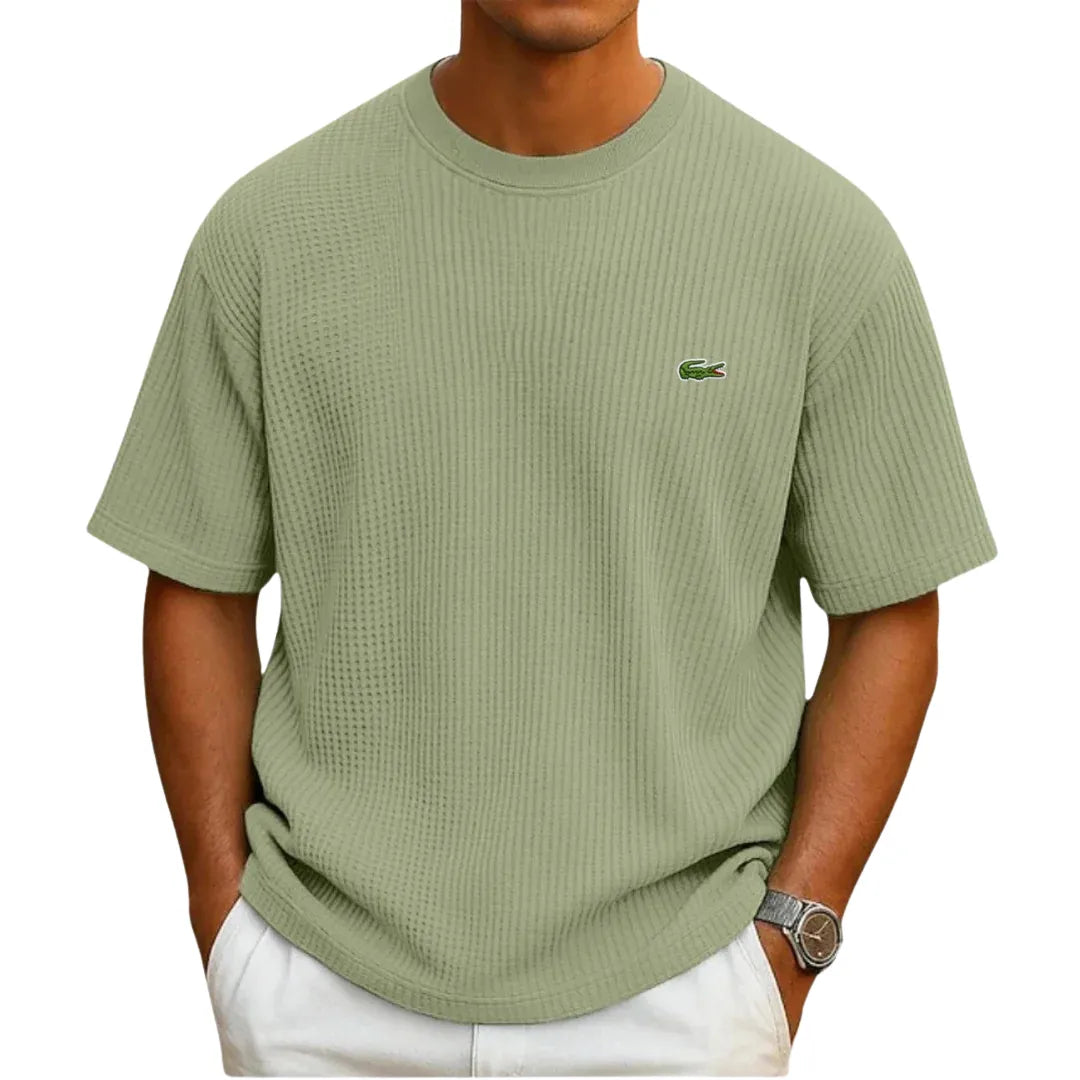 LC-Everyday Waffle-Knit Crewneck Sweater