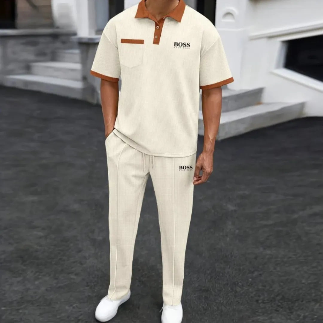 HB-Men's Elegant Casual 2-Piece Set