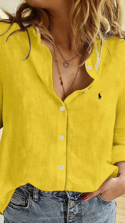 Classic Long-Sleeve Button-Down Shirt