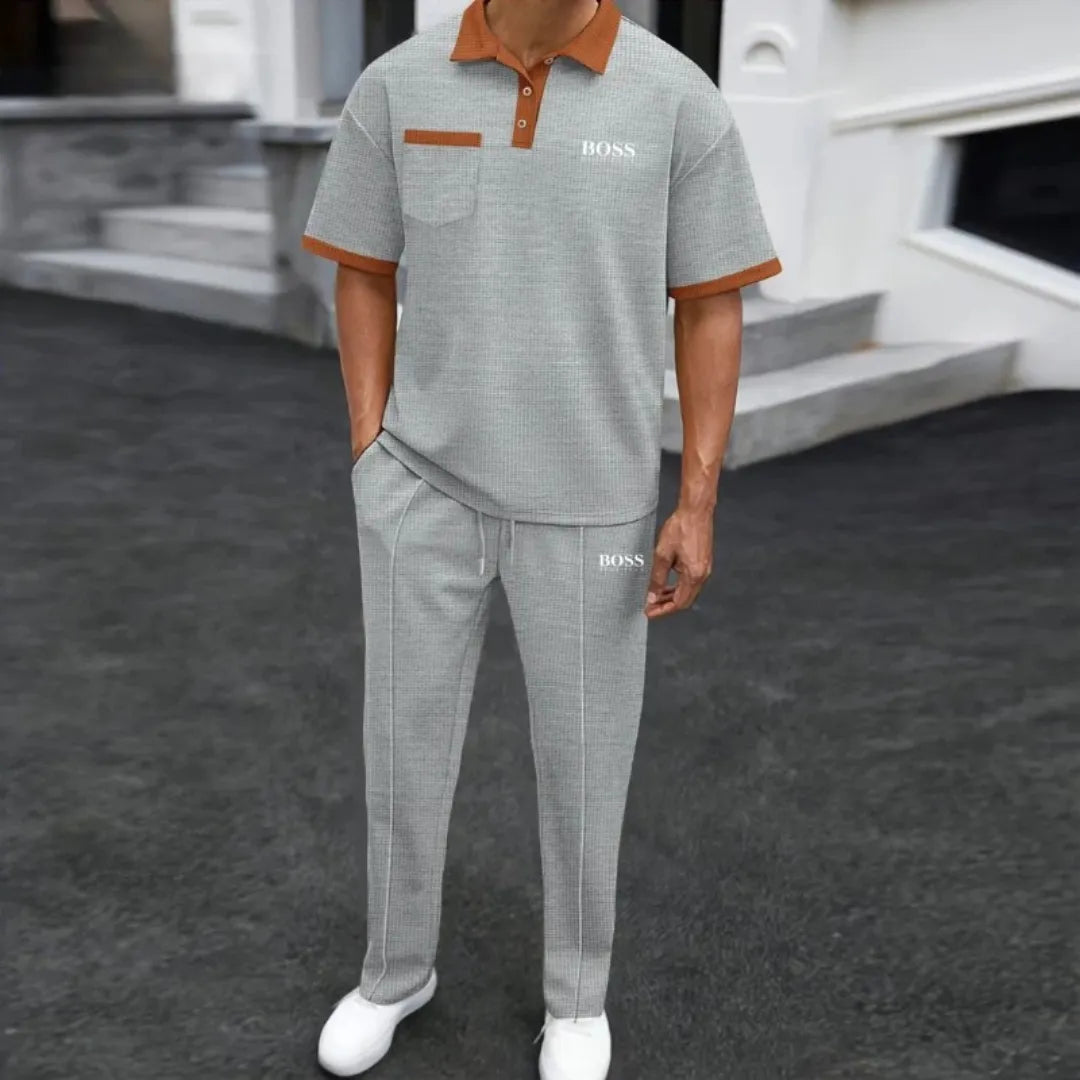 HB-Men's Elegant Casual 2-Piece Set