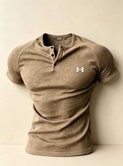 Guys’ Must-Have Henley Muscle Tee