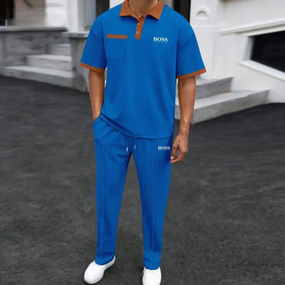 HB-Men's Elegant Casual 2-Piece Set