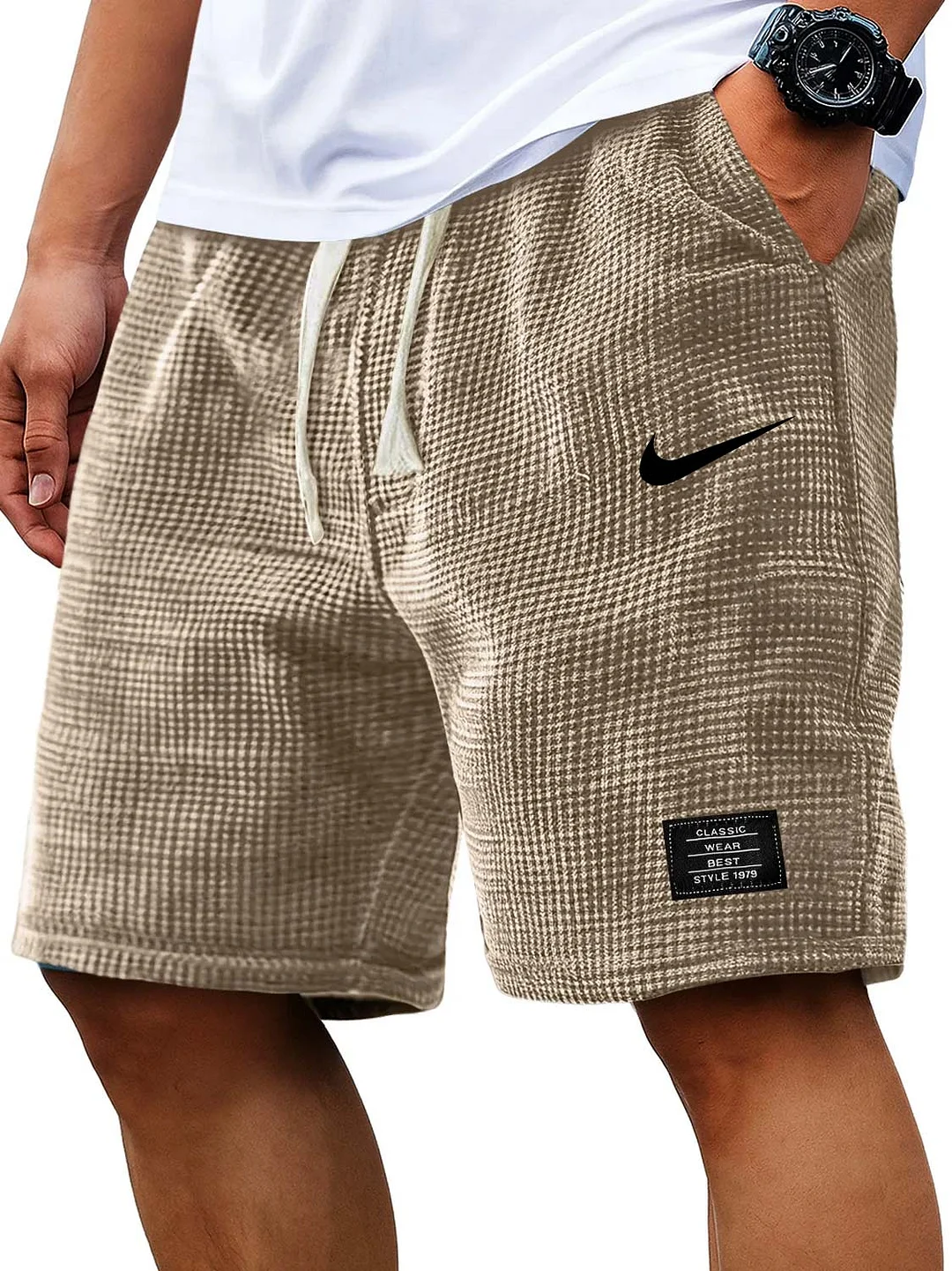 Men's Knit Drawstring Shorts