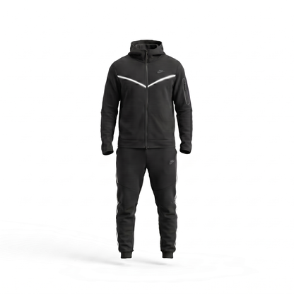 Nike Tech Fleece Suit Complete — Black/White