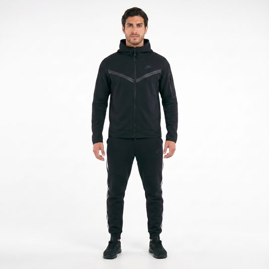 Nike Tech Fleece Suit Complete — Black/White