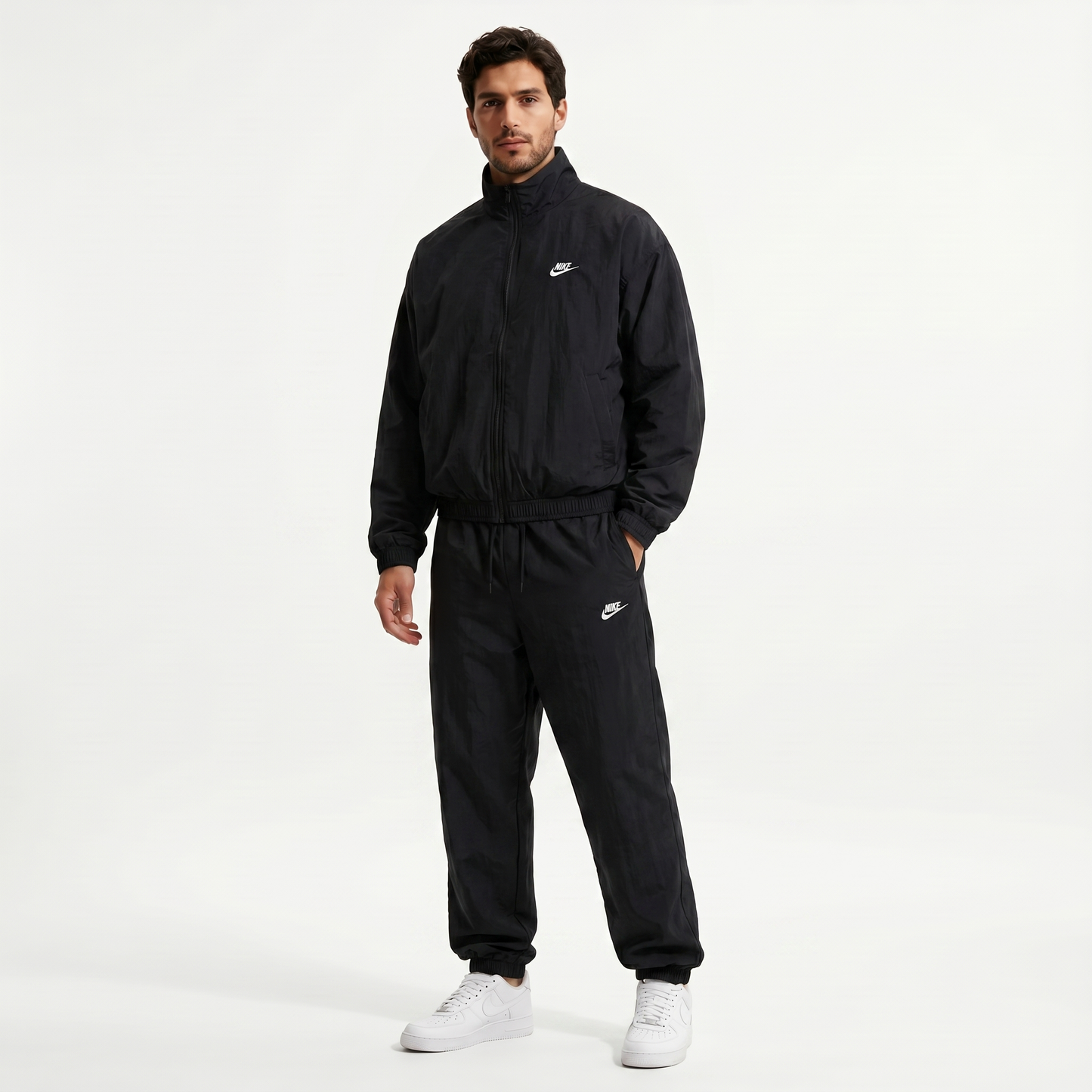 Nike x NOCTA Sportwear Complete tracksuit in Black - full outfit front view