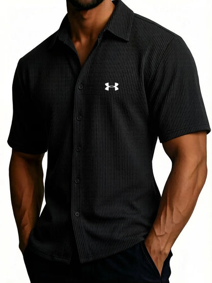 Men's Comfortable Ribbed Cotton Shirt