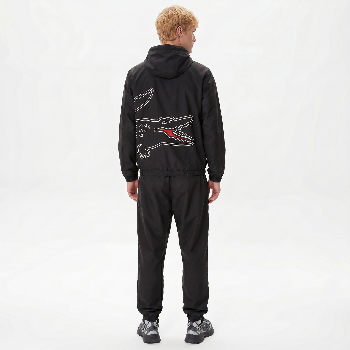 Lacoste Wrap Croc Tracksuit in Black