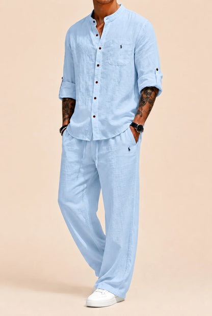 RL™ | Linen-Cotton Shirt and Trousers Set