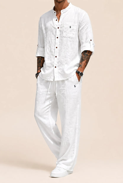 RL™ | Linen-Cotton Shirt and Trousers Set