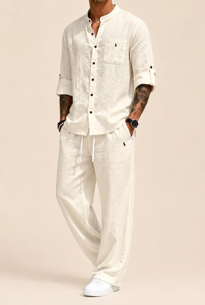 RL™ | Linen-Cotton Shirt and Trousers Set