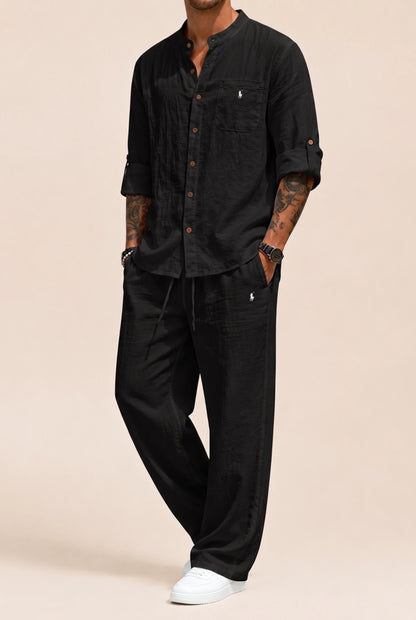 RL™ | Linen-Cotton Shirt and Trousers Set