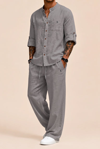 RL™ | Linen-Cotton Shirt and Trousers Set