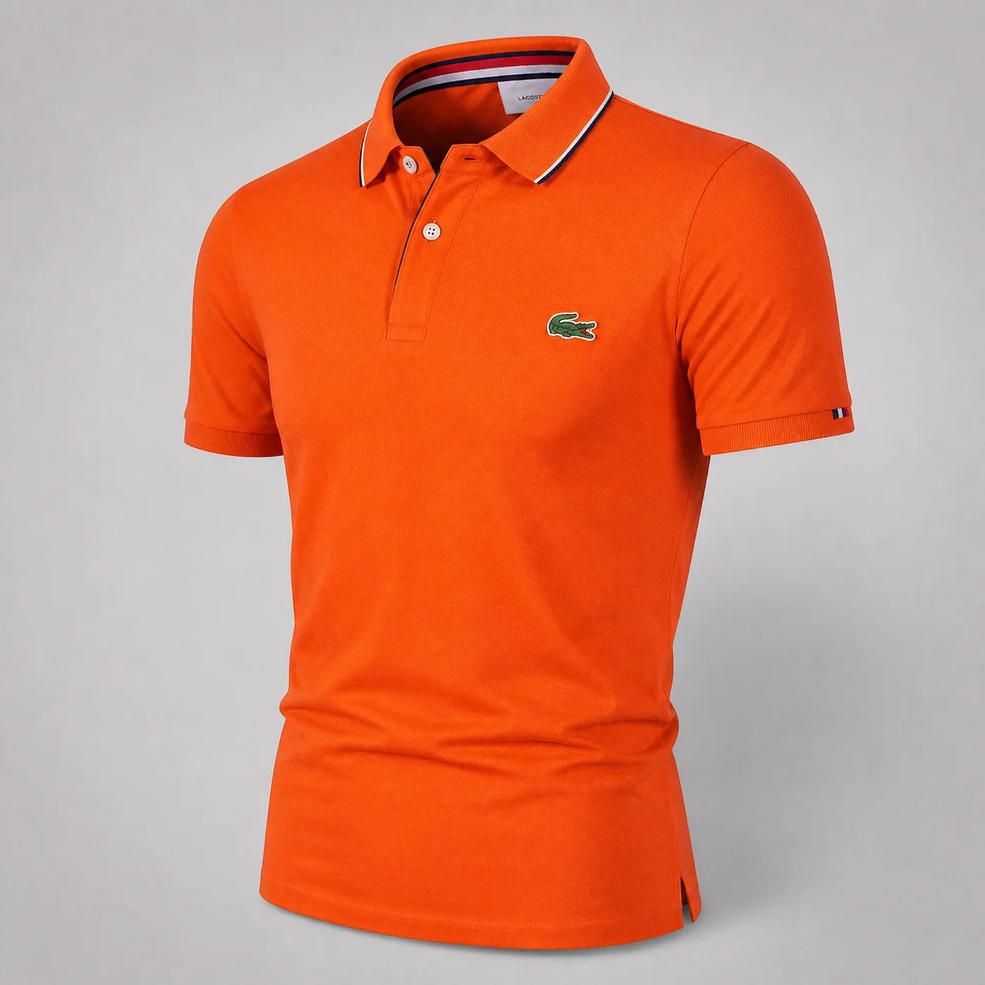 Piqué polo shirt with a classic collar