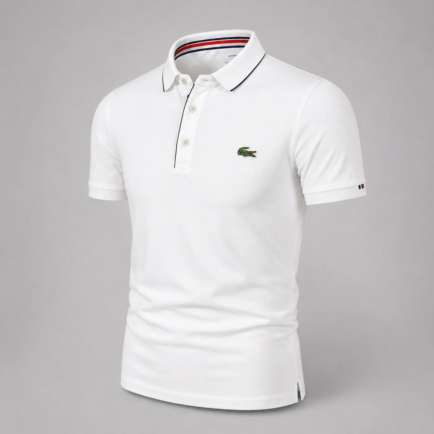Piqué polo shirt with a classic collar
